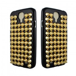 Samsung Galaxy S4 3D Spike Punk Studs Case (Gold)
